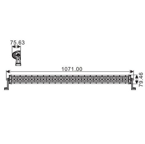 Kvadraciklu prožektors Sifam 80 LED ATV 240 W 14400 Lum, Epistar LEds, CE Rohs MOTOVEIKALS 21 MOTOVEIKALS 21