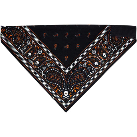 Lakats ar aizdari ZAN HEADGEAR BLACK/ORANGE/SKULL OneSize ZAN HEADGEAR MOTOVEIKALS 21