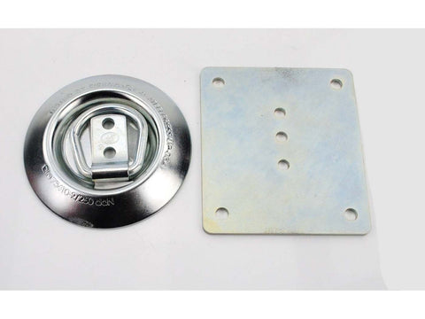 Lashing recess counter plate outer diameter 95mm installation depth 10mm dimensions 105 x 90mm tensile load up to 250 kg for moped, moped, mokick, motorcycle DIVERSE / IMPORT MOTOVEIKALS 21