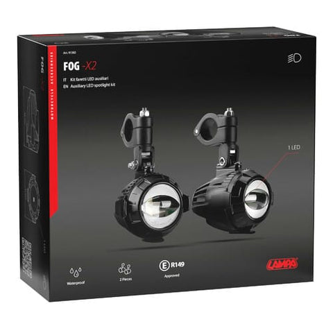 LED papildu miglas lukturu komplekts Lampa Fog-X2, 12 V, 11 W LAMPA MOTOVEIKALS 21