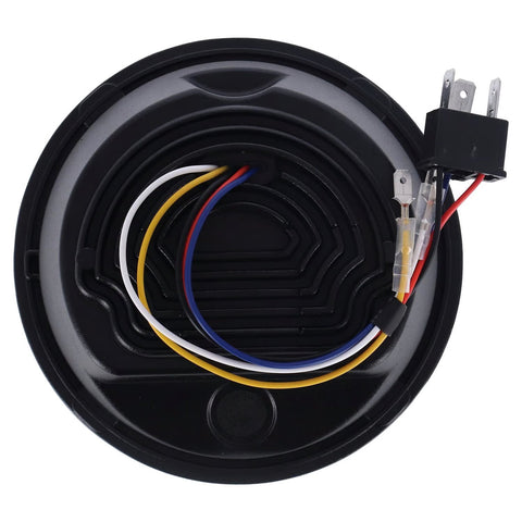 LED priekšējais lukturis MCS 5-3/4" Splitter ar baltu/dzeltenu Halo MCS MOTOVEIKALS 21