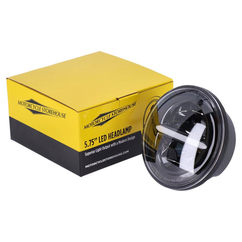 LED priekšējais lukturis MCS 5-3/4" Splitter ar baltu/dzeltenu Halo MCS MOTOVEIKALS 21