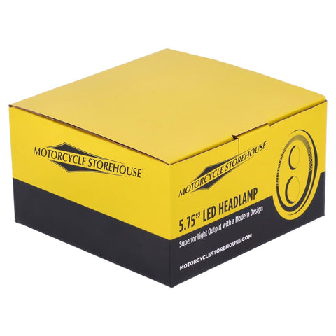 LED priekšējais lukturis MCS 5-3/4" Splitter ar baltu/dzeltenu Halo MCS MOTOVEIKALS 21