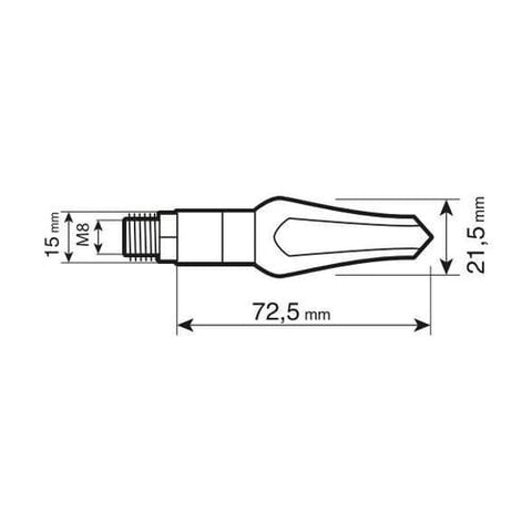 LED virzienrāītāju komplekts LAMPA Zephyr 12V LAMPA MOTOVEIKALS 21