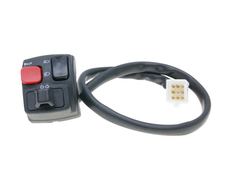 left-hand switch assy indicator, high / low beam, horn for Derbi Senda R, DRD, SM, X-Race OEM STANDARD MOTOVEIKALS 21