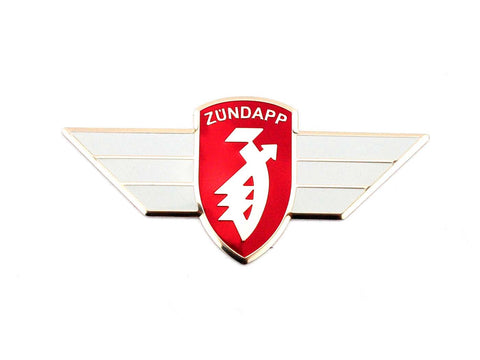 Leg shield emblem dimensions wide approx. 98mm high 45mm for Zündapp R 50, RS KS C Sport Combinette, Super Combinette DIVERSE / IMPORT MOTOVEIKALS 21