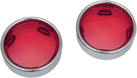 Lens Red W/Trim Ring DRAG SPECIALTIES DRAG SPECIALTIES MOTOVEIKALS 21