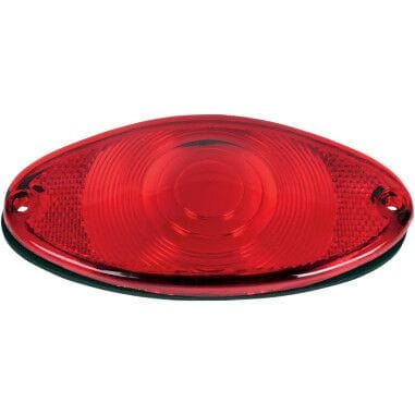 Lens W/Gasket Cateye Red DRAG SPECIALTIES DRAG SPECIALTIES MOTOVEIKALS 21