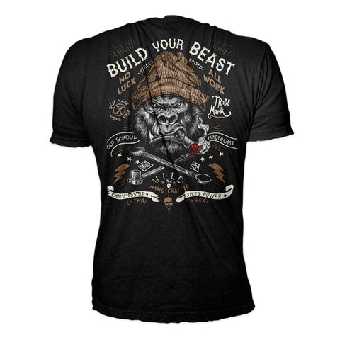 Lethal Threat Build Your Beast t-shirt black LETHAL THREAT MOTOVEIKALS 21