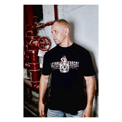 Lethal Threat Evil Iron speed shop T-shirt black LETHAL THREAT MOTOVEIKALS 21