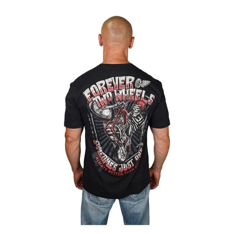 Lethal Threat Forever two Wheels T-shirt black LETHAL THREAT MOTOVEIKALS 21