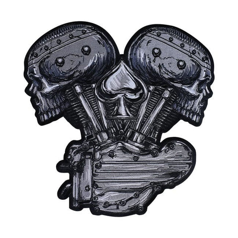Lethal Threat Metal And Meyhem V-Twin Skull patch LETHAL THREAT MOTOVEIKALS 21