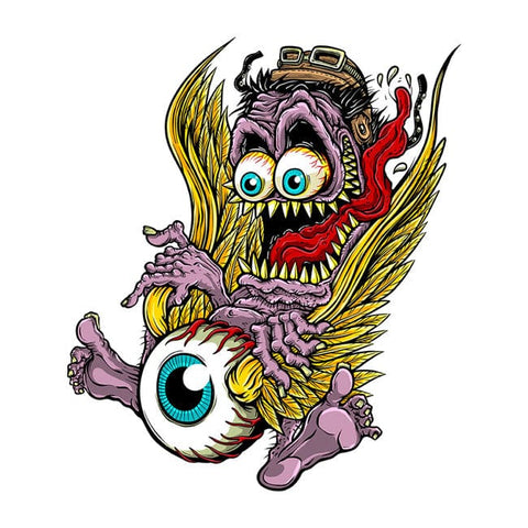 Lethal Threat Monster Flying Eyeball sticker LETHAL THREAT MOTOVEIKALS 21