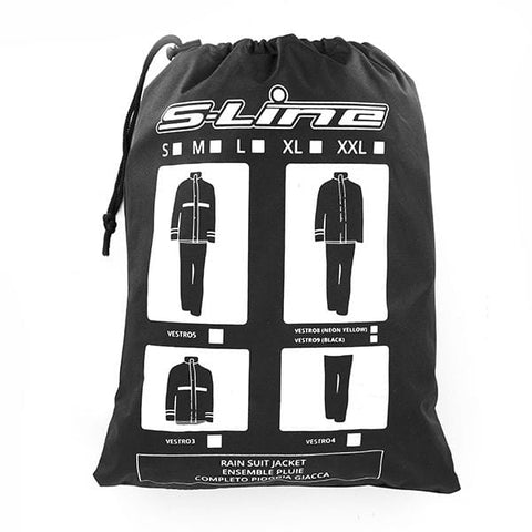 Lietus apģērbs S-LINE komplekts jaka + bikses VESTRO black 2XL S-LINE MOTOVEIKALS 21