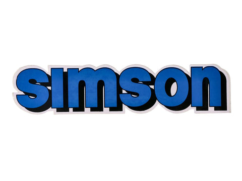 logo foil / sticker tank blue, black for Simson S51 OEM STANDARD MOTOVEIKALS 21