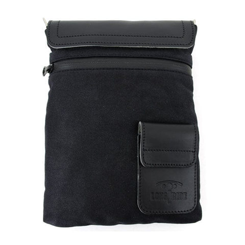 Longride, small Heritage waxed duffle/tank bag. Black LONGRIDE MOTOVEIKALS 21