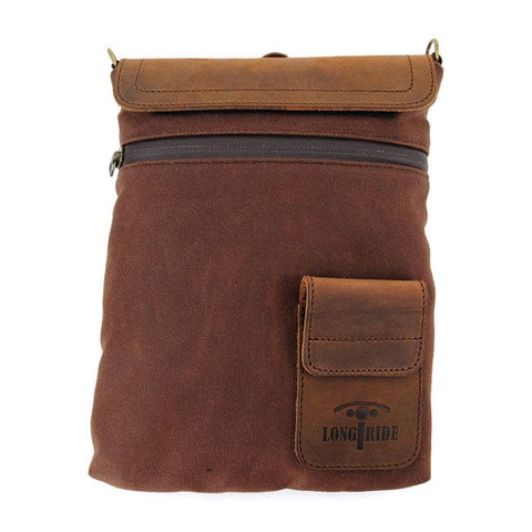 Longride, small Heritage waxed duffle/tank bag. Brown/Ranger LONGRIDE MOTOVEIKALS 21