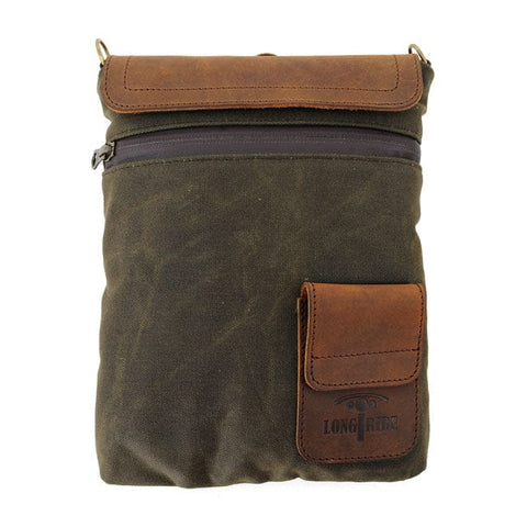 Longride, small Heritage waxed duffle/tank bag. Khaki/Ranger LONGRIDE MOTOVEIKALS 21
