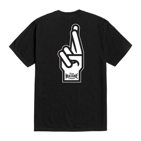 Loser Machine Good Luck Fingers t-shirt black LOSER MACHINE COMPANY MOTOVEIKALS 21