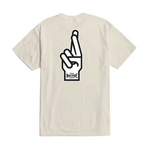 Loser Machine Good luck fingers t-shirt cream LOSER MACHINE COMPANY MOTOVEIKALS 21