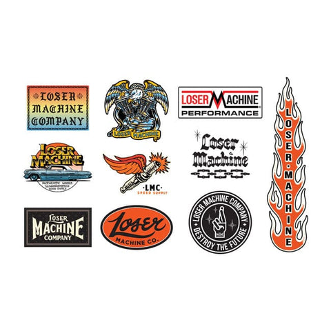 Loser Machine Lmc Sticker Pack XI LOSER MACHINE COMPANY MOTOVEIKALS 21