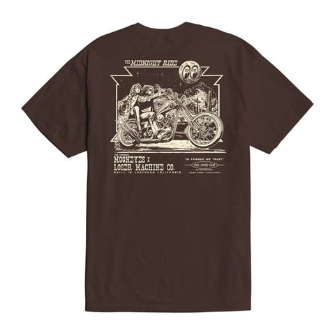 Loser Machine Midnight Ride t-shirt java brown LOSER MACHINE COMPANY MOTOVEIKALS 21