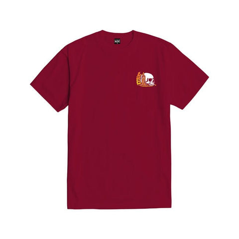 Loser Machine On Fire t-shirt burgundy LOSER MACHINE COMPANY MOTOVEIKALS 21
