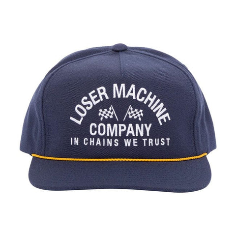 Loser Machine Raceway Redux trucker cap navy LOSER MACHINE COMPANY MOTOVEIKALS 21