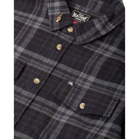 Loser Machine Step up flannel shirt black LOSER MACHINE COMPANY MOTOVEIKALS 21