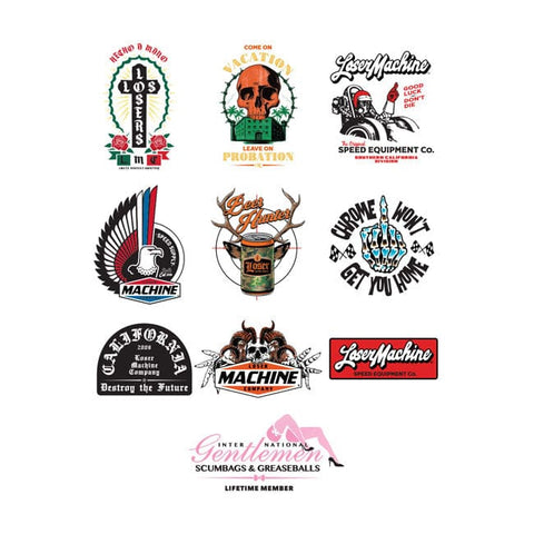 Loser Machine stickers IX LOSER MACHINE COMPANY MOTOVEIKALS 21