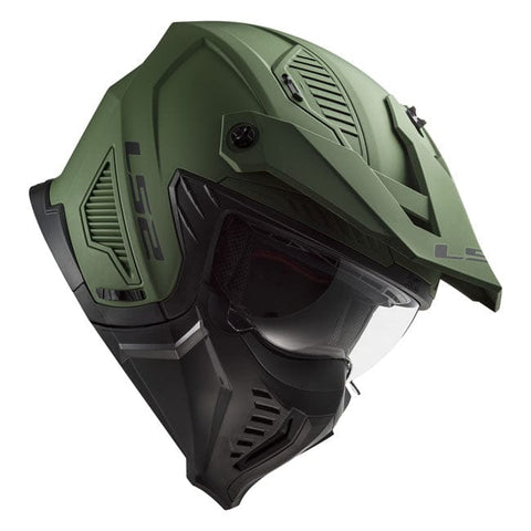 LS2 Drifter Solid helmet matt military green LS2 MOTOVEIKALS 21