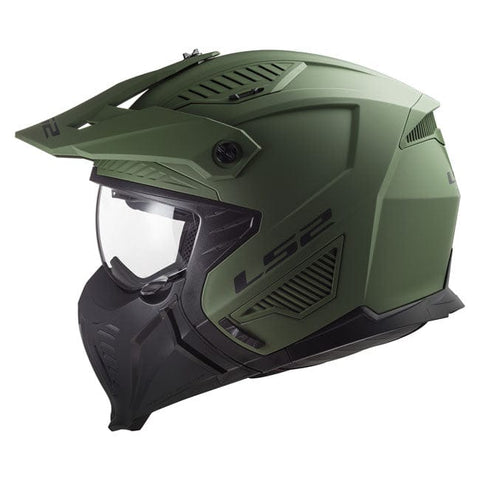 LS2 Drifter Solid helmet matt military green LS2 MOTOVEIKALS 21