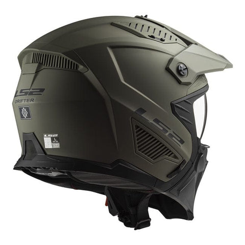 LS2 Drifter Solid helmet matt sand olive LS2 MOTOVEIKALS 21