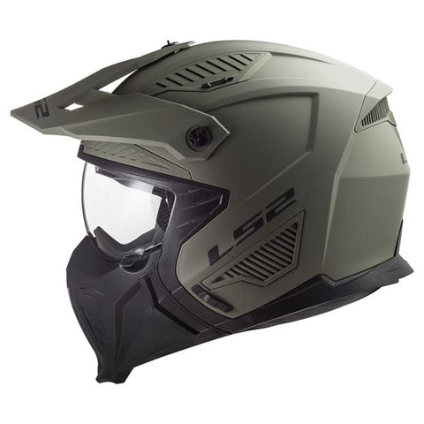 LS2 Drifter Solid helmet matt sand olive LS2 MOTOVEIKALS 21
