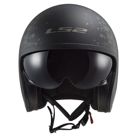 LS2 Spitfire II black Flag helmet matt black LS2 MOTOVEIKALS 21