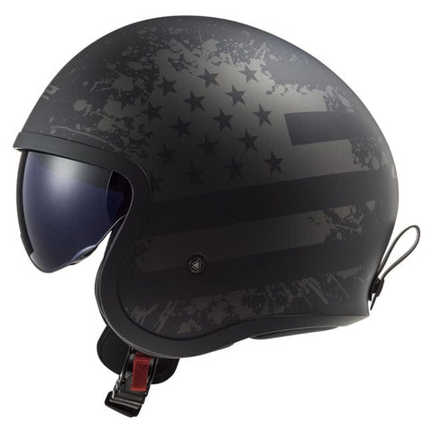 LS2 Spitfire II black Flag helmet matt black LS2 MOTOVEIKALS 21