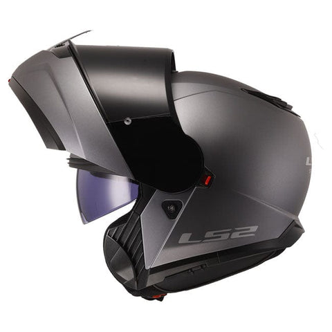 LS2 Strobe II helmet matt titanium LS2 MOTOVEIKALS 21