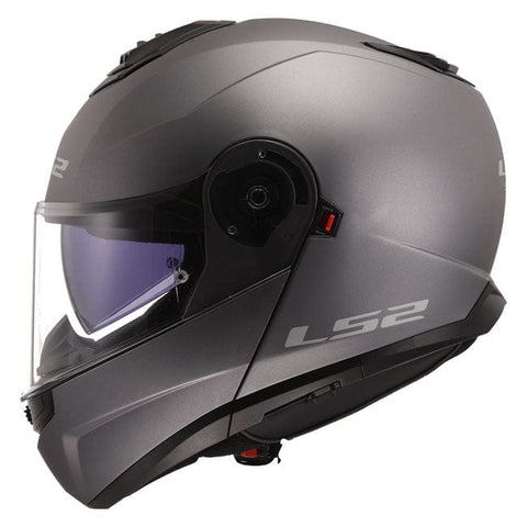 LS2 Strobe II helmet matt titanium LS2 MOTOVEIKALS 21