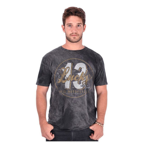 Lucky 13 Last Lap t-shirt vintage black LUCKY 13 MOTOVEIKALS 21