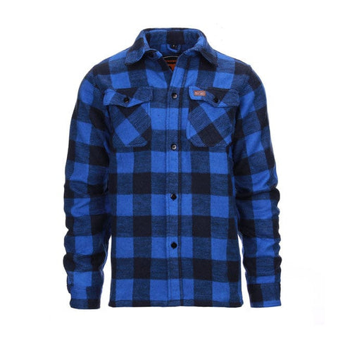 Lumberjack flannel shirt checkered blue/black ARMY SURPLUS MOTOVEIKALS 21