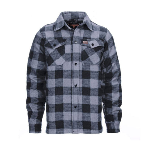 Lumberjack flannel shirt checkered grey/black ARMY SURPLUS MOTOVEIKALS 21