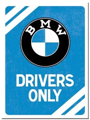 Magnēts BMW DRIVERS ONLY 8x6 cm NOSTALGIC ART MOTOVEIKALS 21