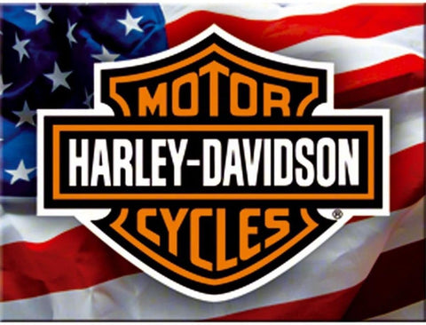 Magnēts Harley-Davidson Stars and Stripes 6×8cm NOSTALGIC ART MOTOVEIKALS 21