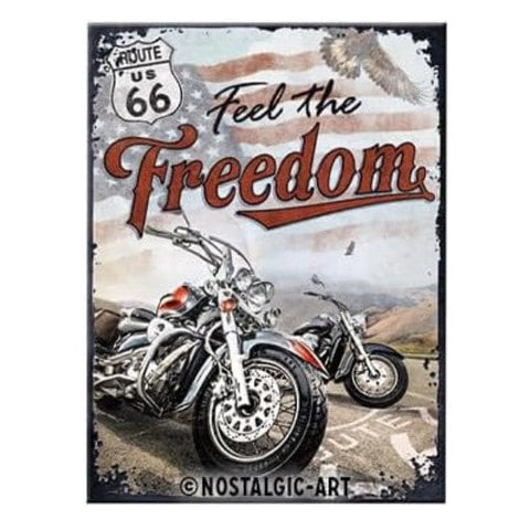Magnēts ROUTE 66 FREEDOM 8x6 cm NOSTALGIC ART MOTOVEIKALS 21
