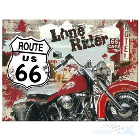 Magnēts ROUTE 66 LONE RIDER NOSTALGIC ART MOTOVEIKALS 21
