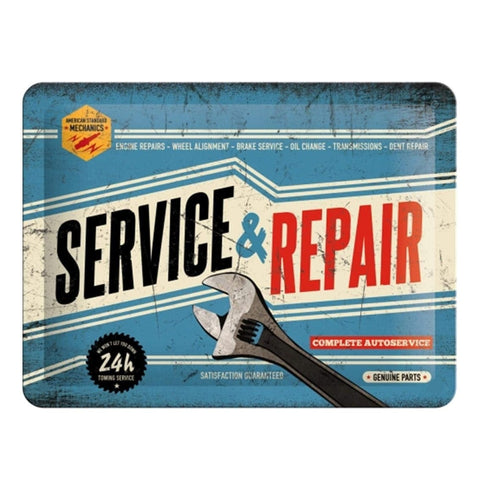 Magnēts SERVICE & REPAIR 8x6 cm NOSTALGIC ART MOTOVEIKALS 21