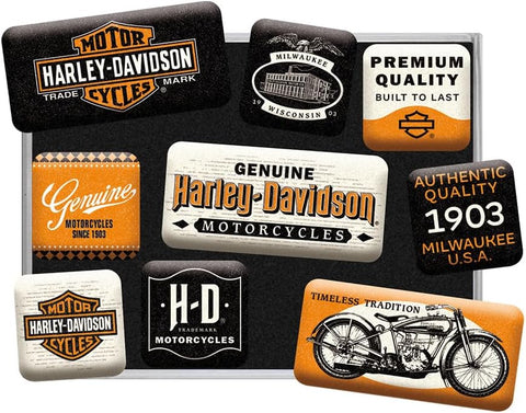 Magnētu komplekts HARLEY DAVIDSON 9 gab. NOSTALGIC ART MOTOVEIKALS 21
