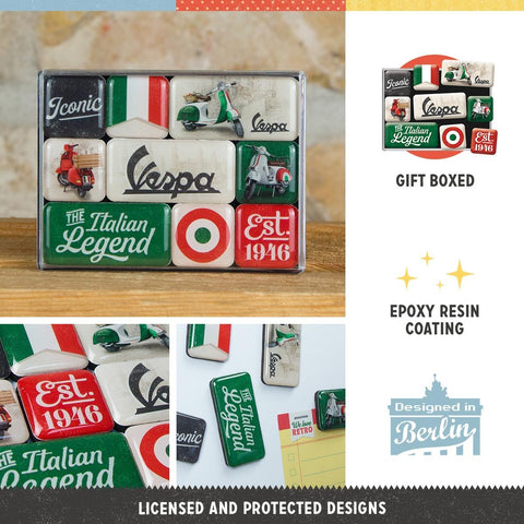 Magnētu komplekts VESPA ITALIAN LEGEND 9 gab. NOSTALGIC ART MOTOVEIKALS 21