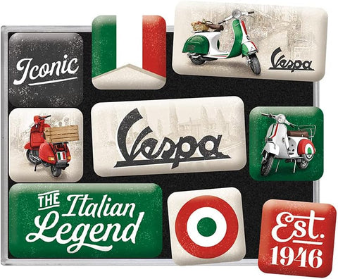 Magnētu komplekts VESPA ITALIAN LEGEND 9 gab. NOSTALGIC ART MOTOVEIKALS 21