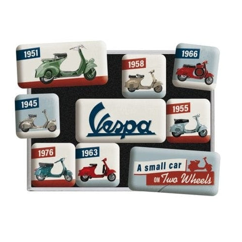 Magnētu komplekts Vespa MODEL CHART NOSTALGIC ART MOTOVEIKALS 21